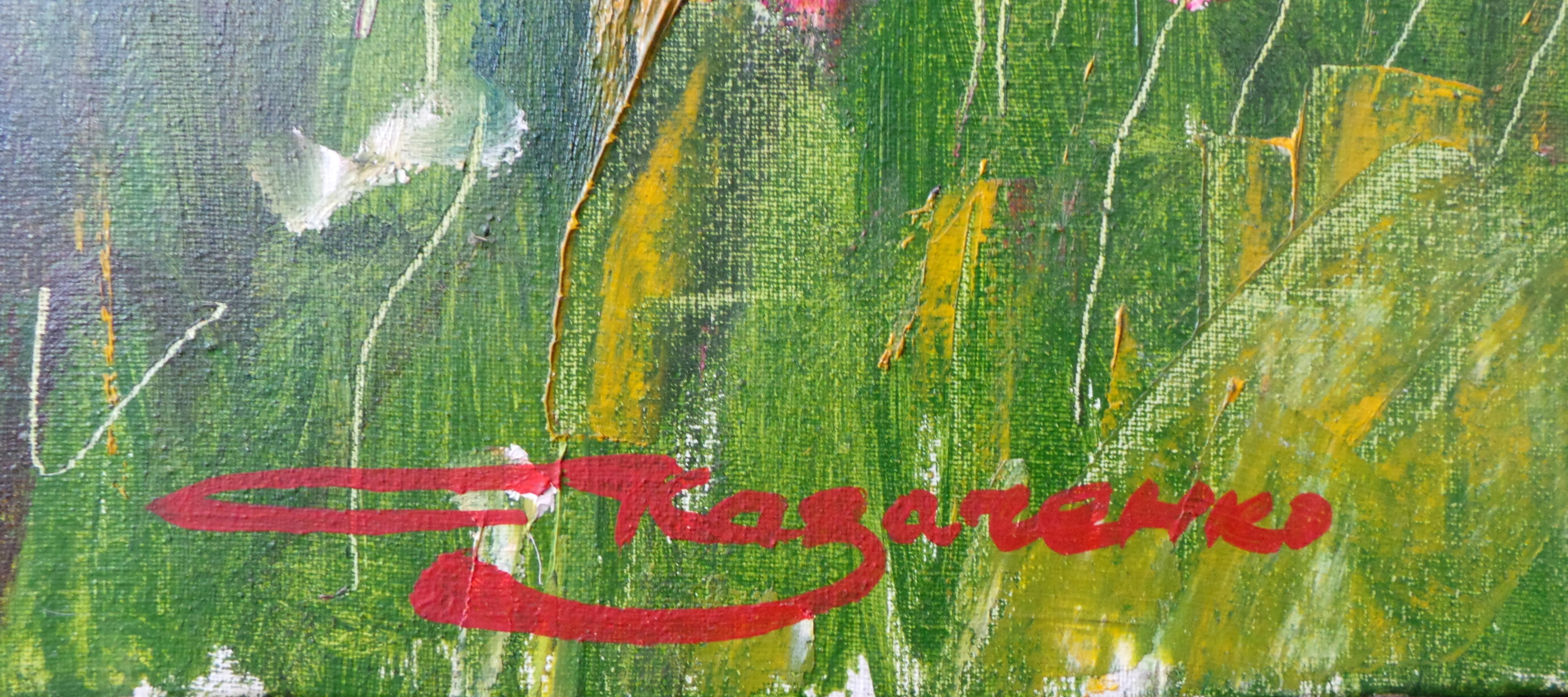 „Im hinteren Garten“ (Impressionismus), Painting, von Vladyslav Kazachenko