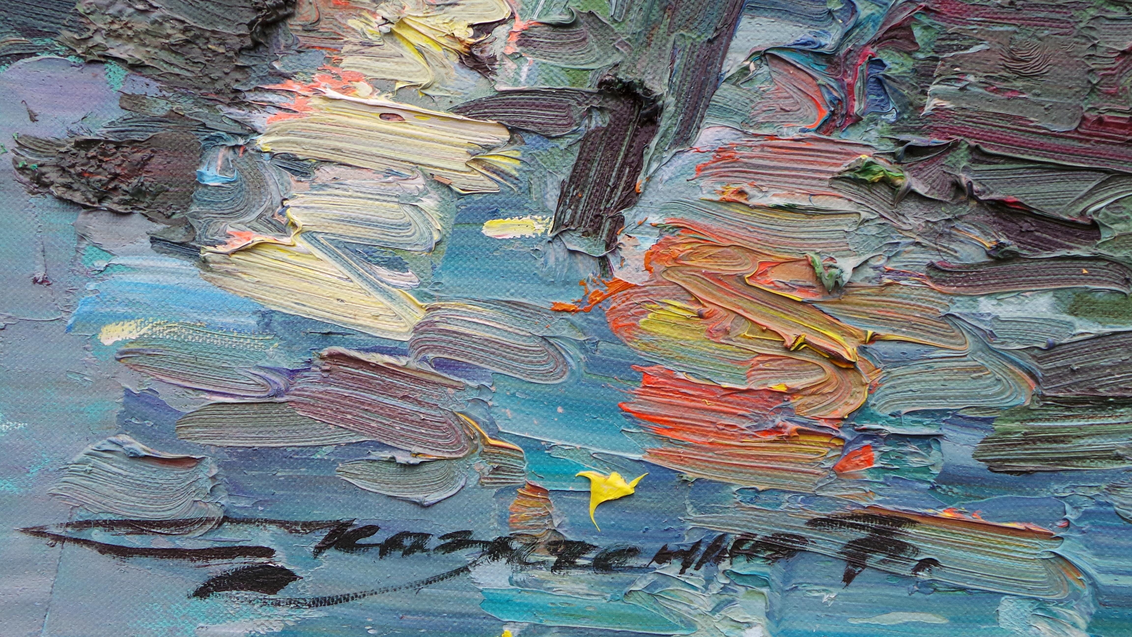 „Port in Fano“ (Realismus), Painting, von Vladyslav Kazachenko