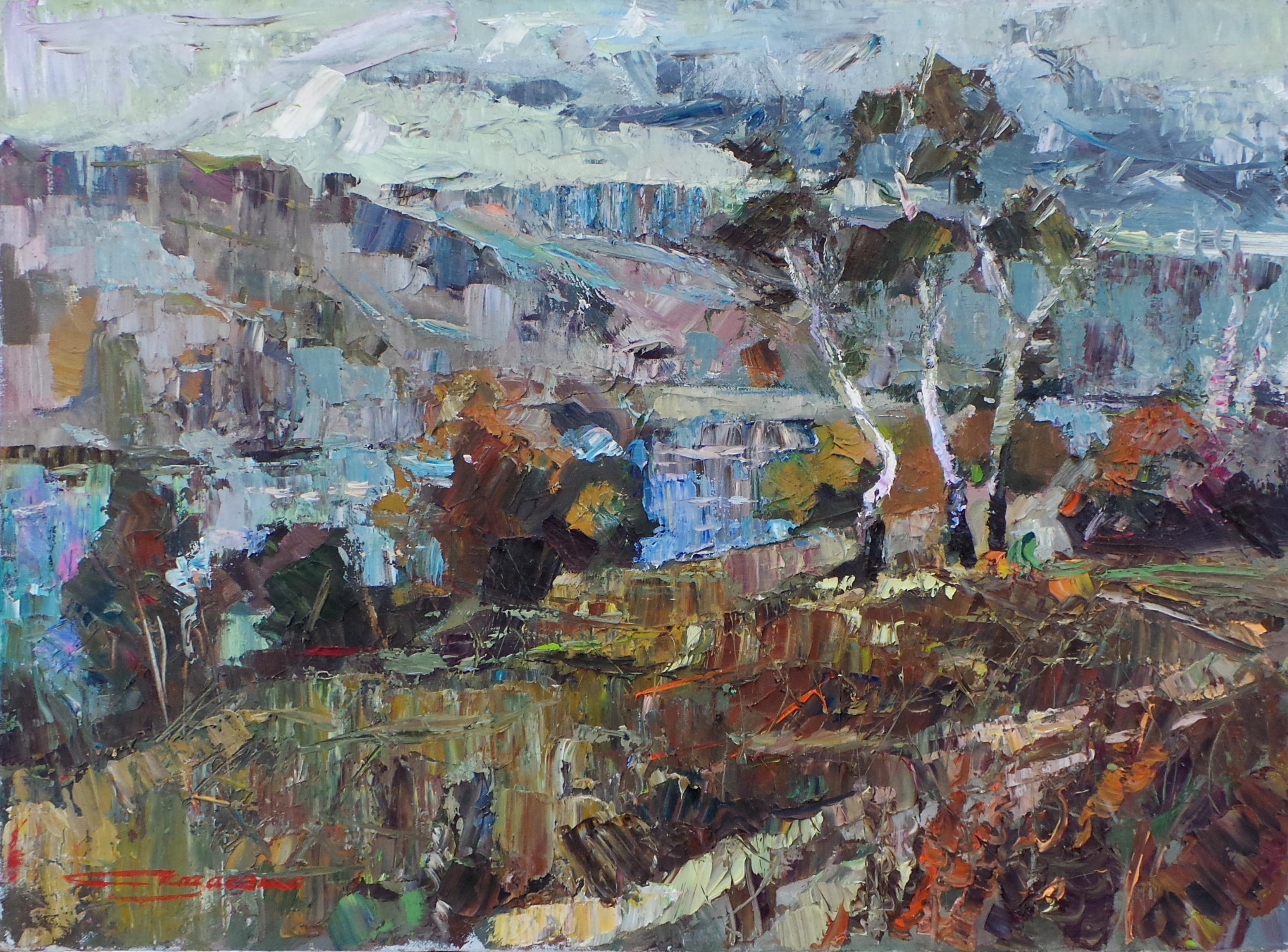 Landscape Painting de Vladyslav Kazachenko - "Sinfonía de Primavera"
