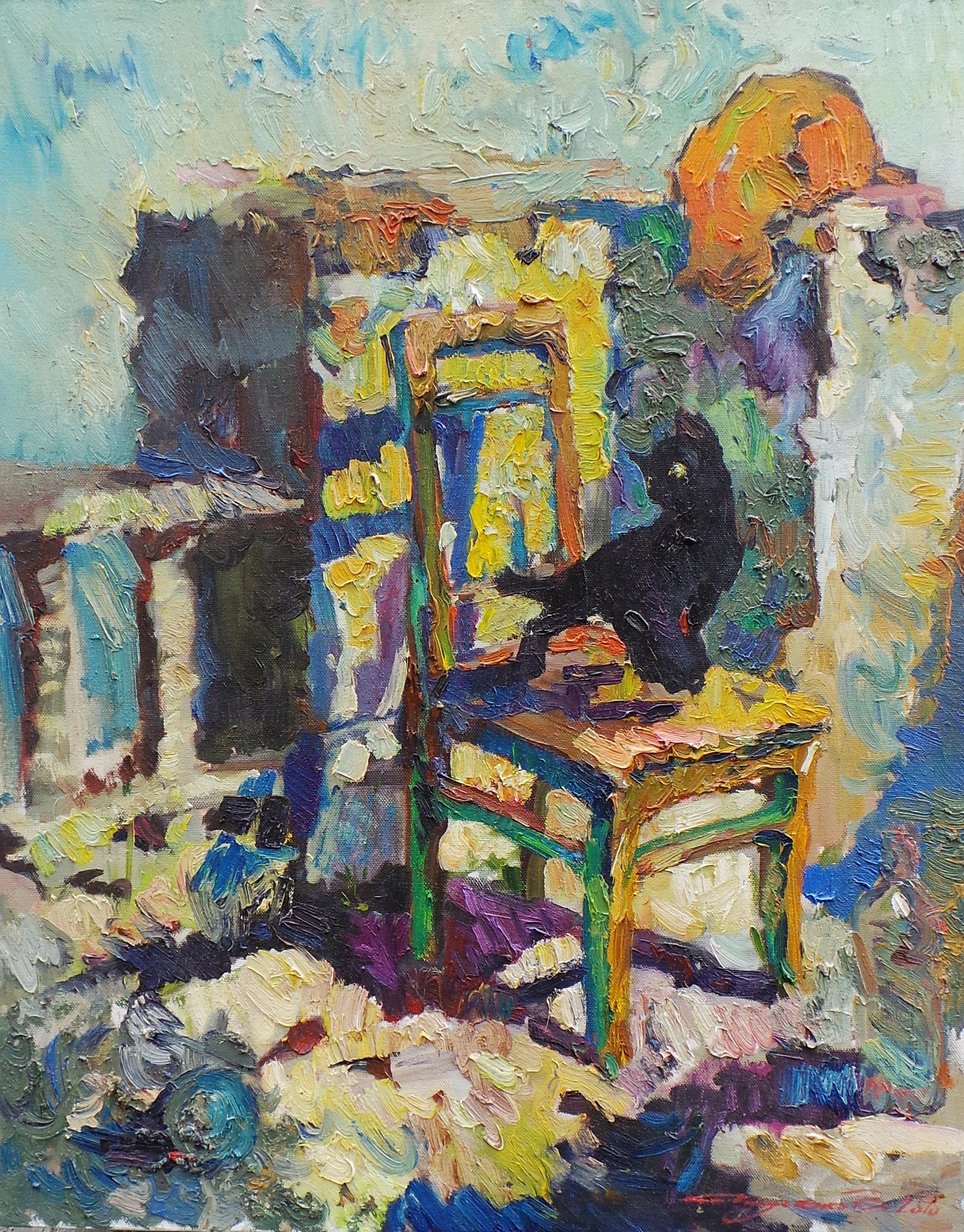 Vladyslav Kazachenko Interior Painting - "The Game"
