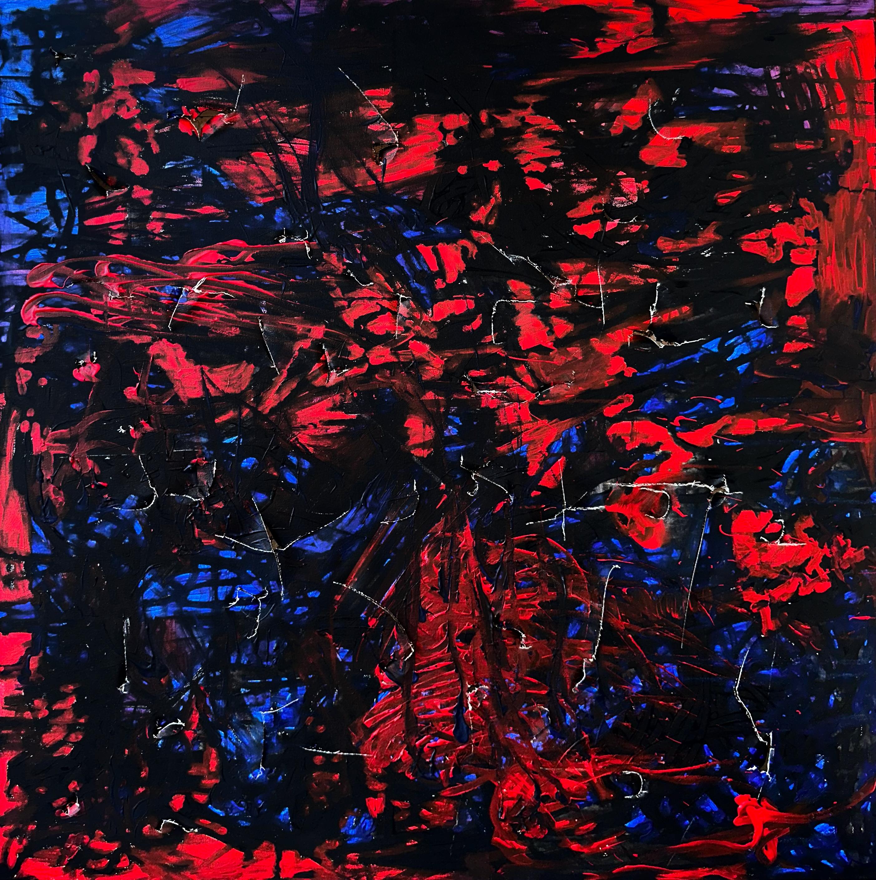 Vladyslav Vladymyrov Abstract Painting - "Battle 2"