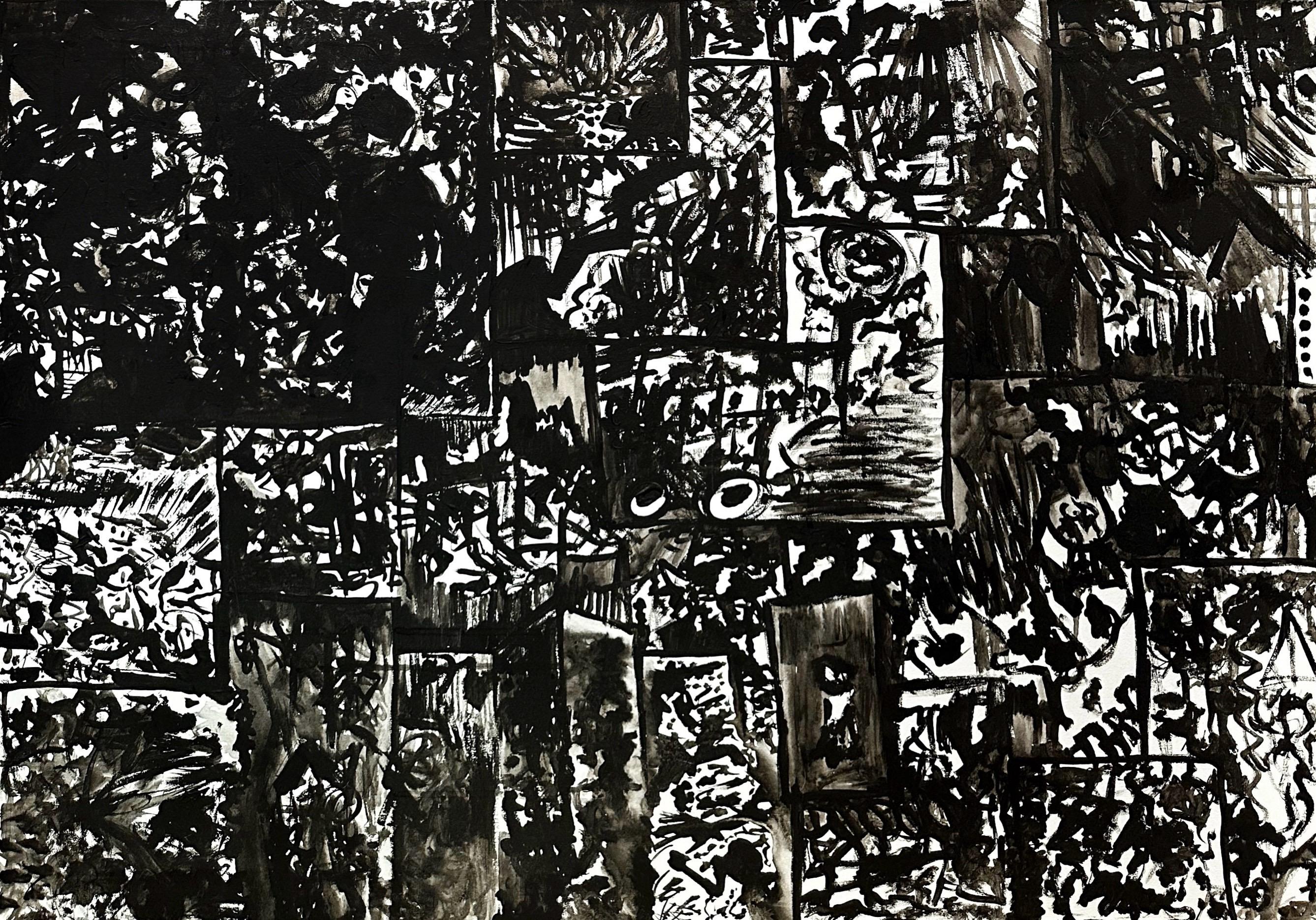 Vladyslav Vladymyrov Abstract Painting - "Comix"