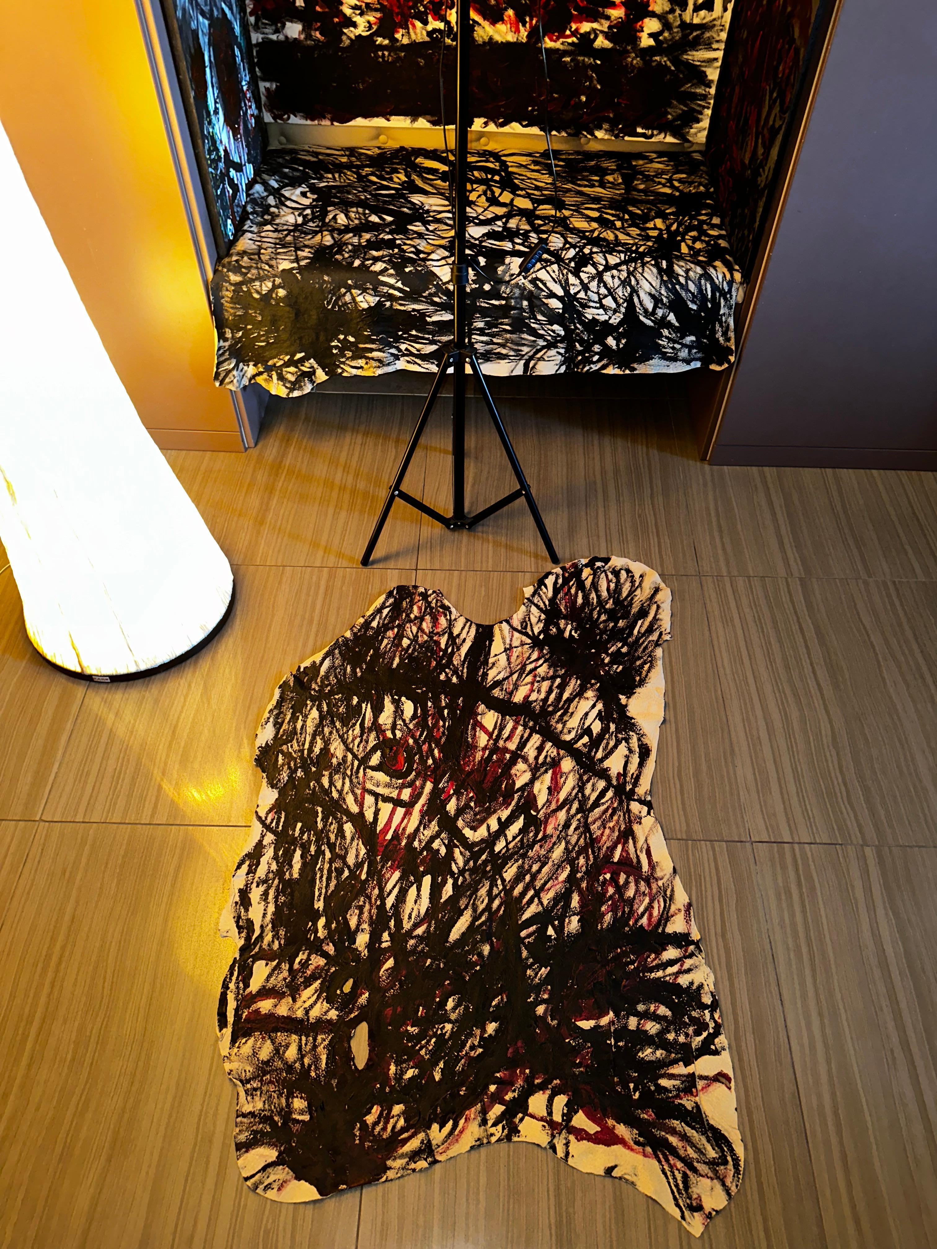 „Cry 2/ Asylum (Doppelseitige Seite)“ (Abstrakt), Painting, von Vladyslav Vladymyrov