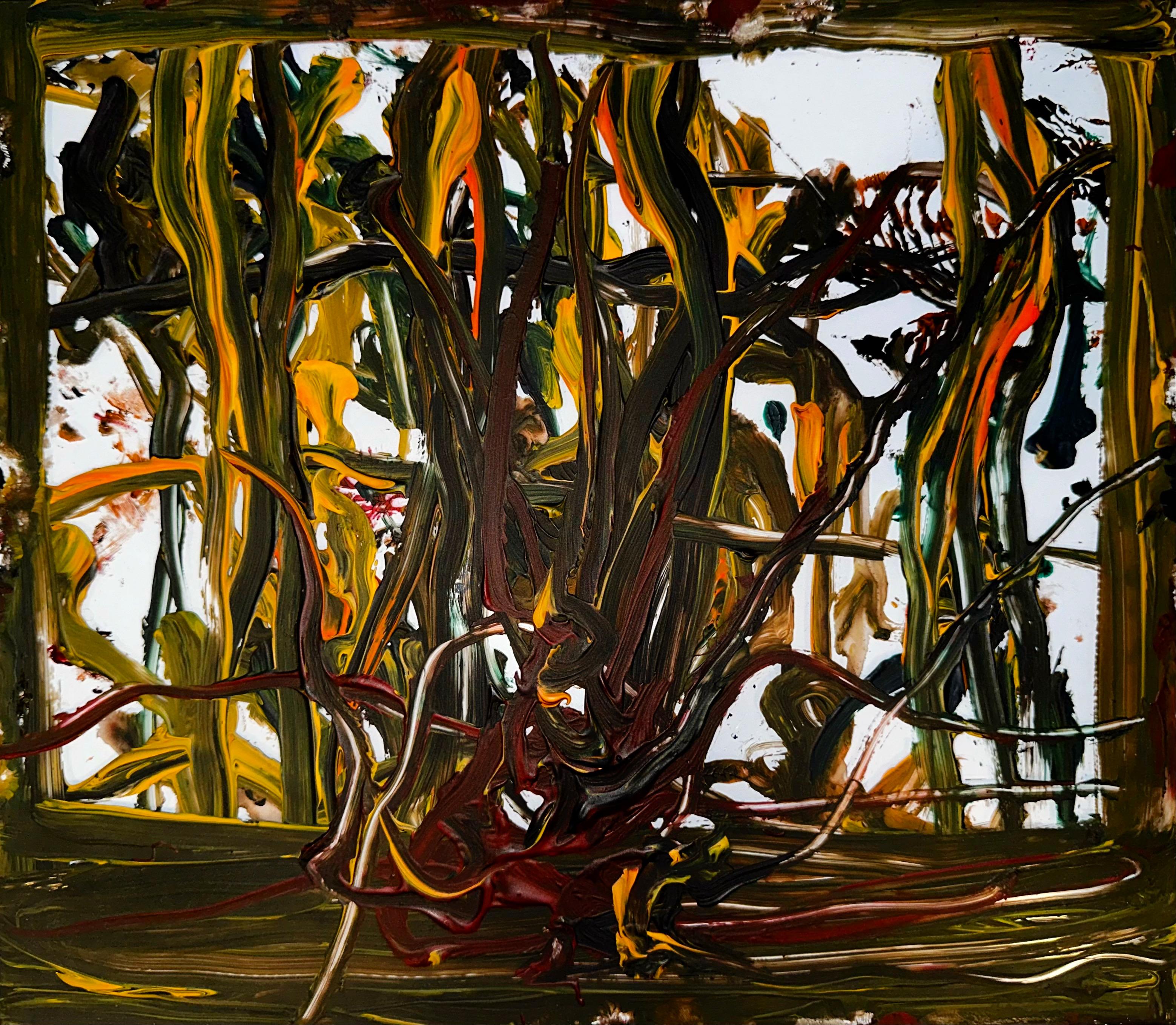 Vladyslav Vladymyrov Abstract Painting – "Ember