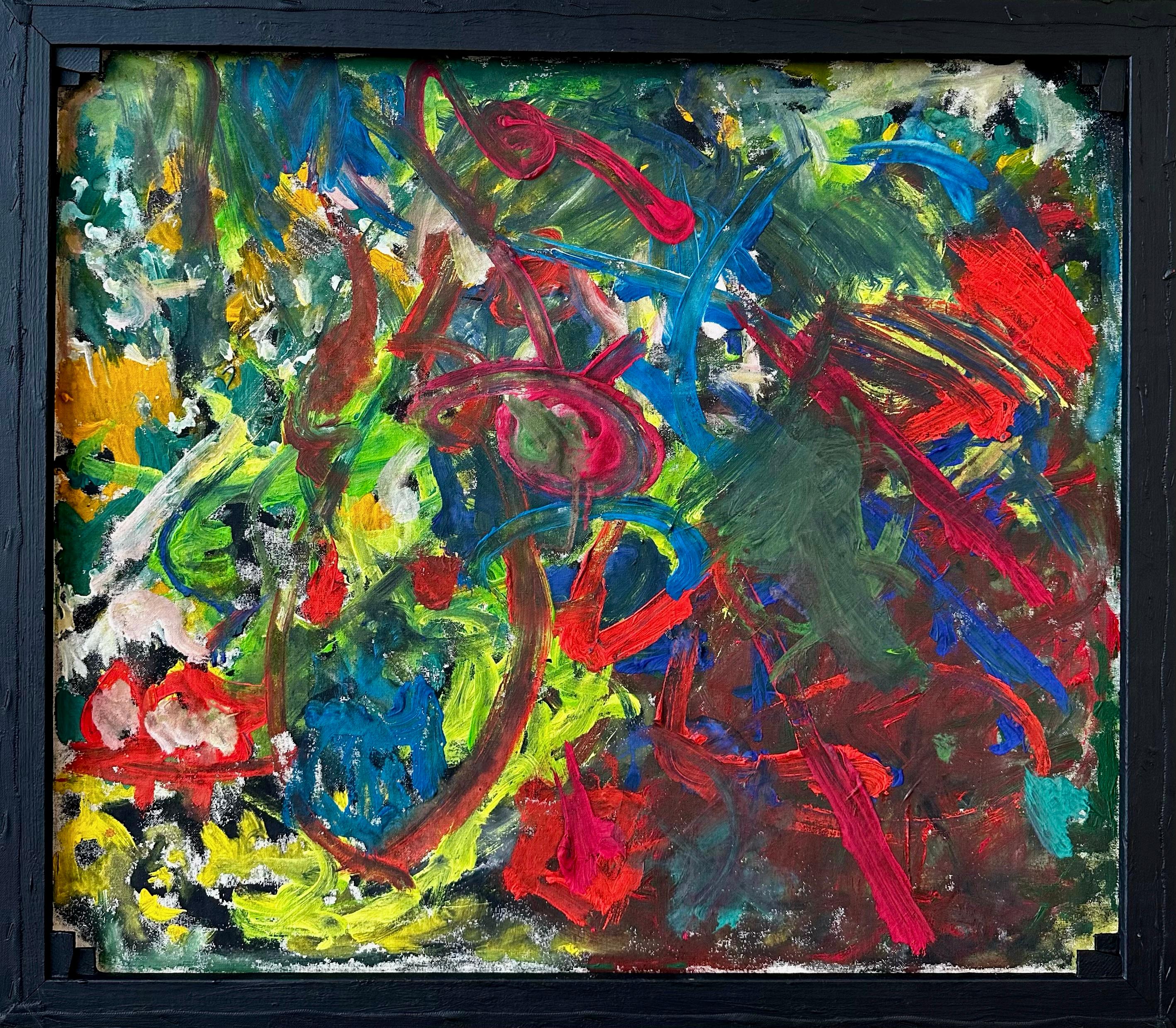 Vladyslav Vladymyrov Abstract Painting - "Fool/ Heavy Metal (Double side)"