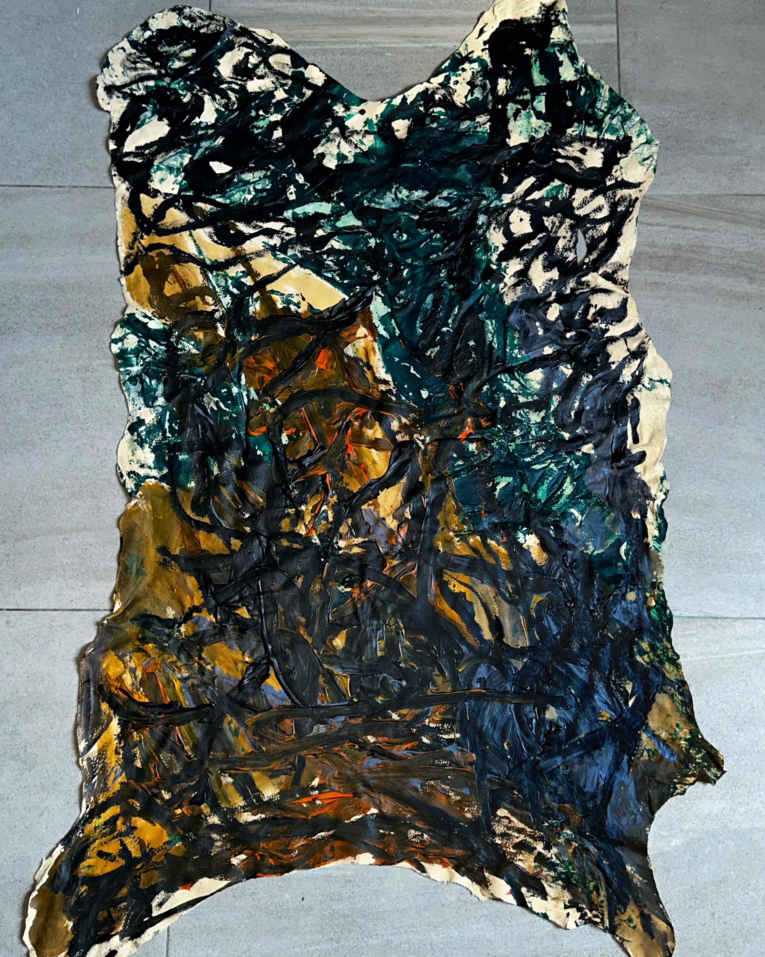 „Genesis (Doppelseitige Seite)“ (Abstrakt), Painting, von Vladyslav Vladymyrov