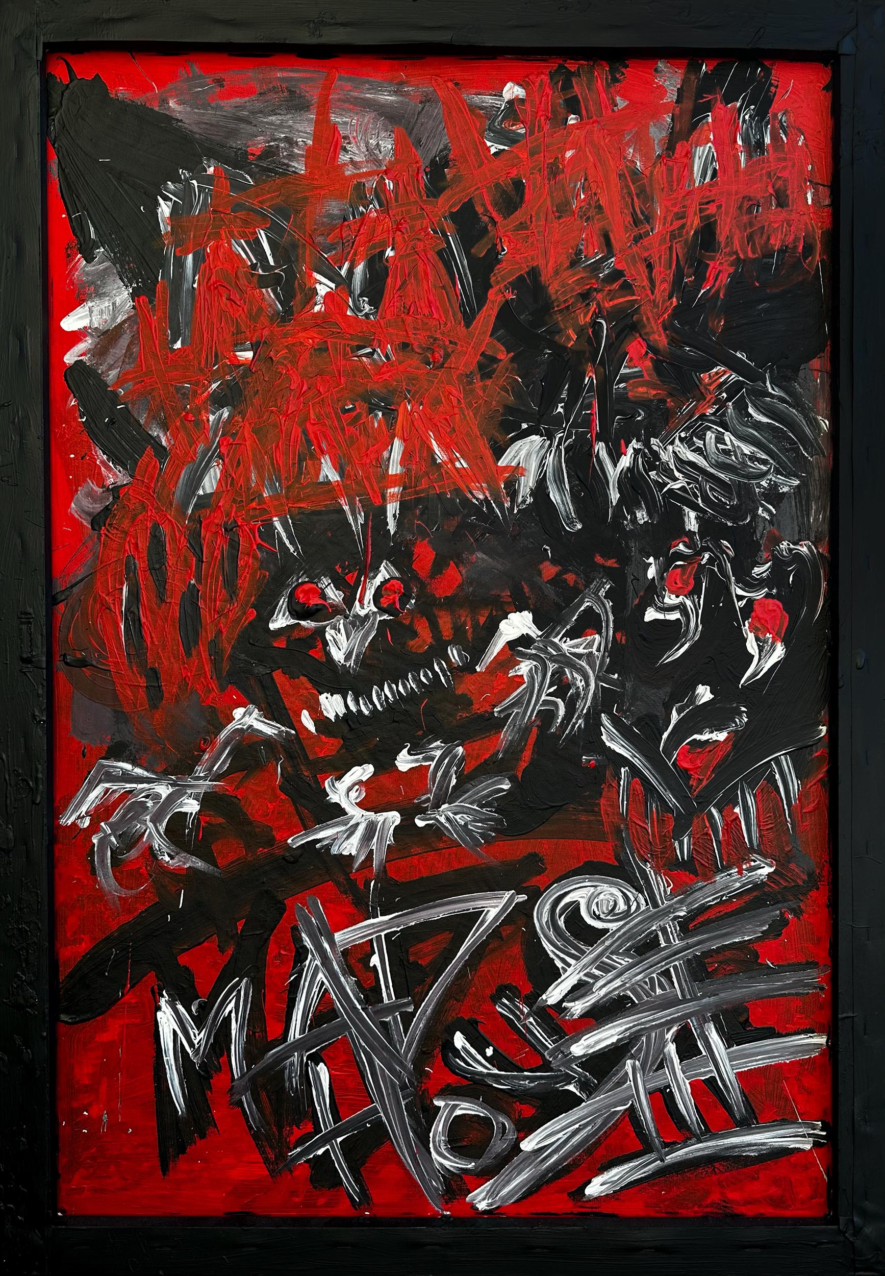 Abstract Painting di Vladyslav Vladymyrov - "Casa matta 3/ Firma 4"