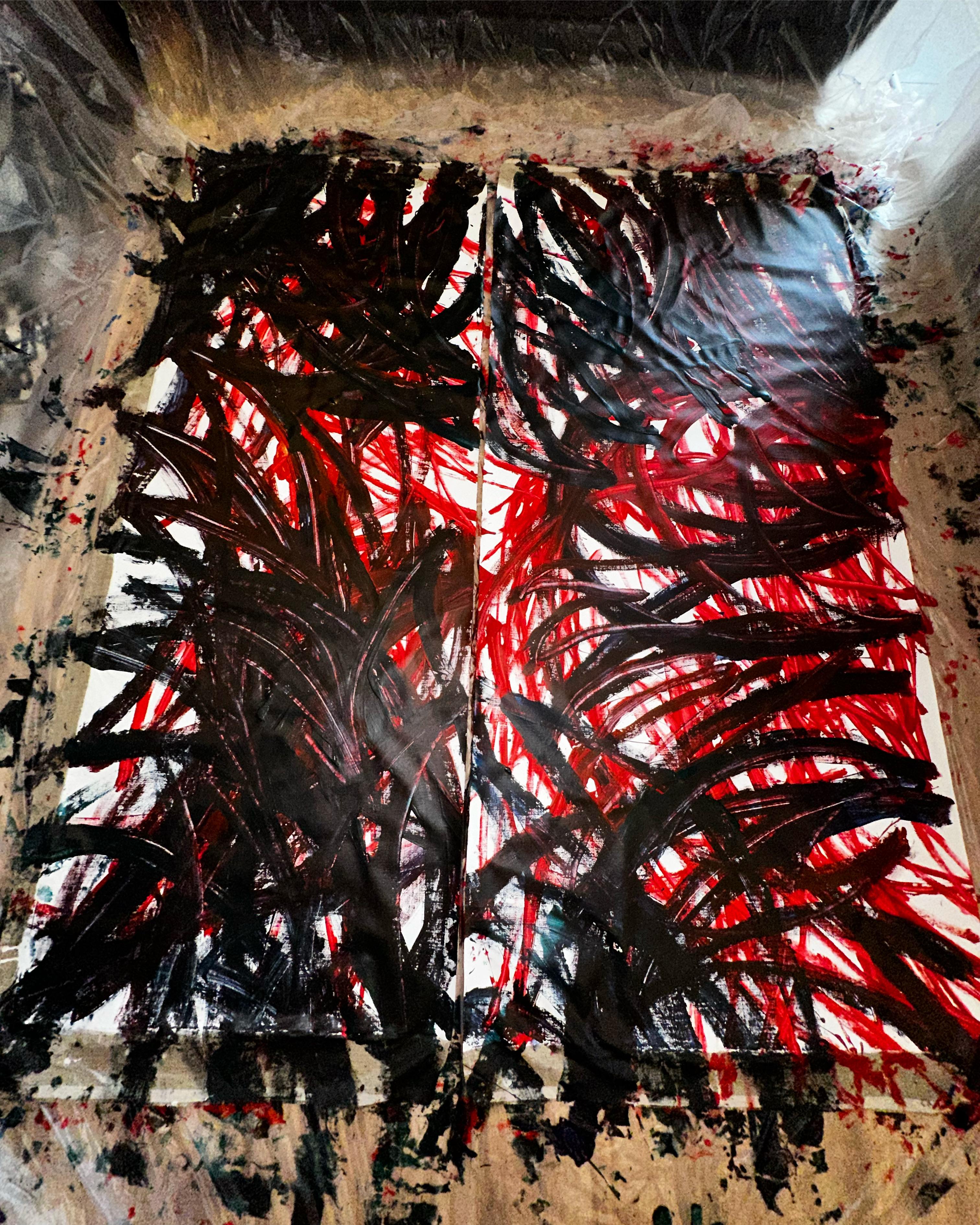 Abstract Painting di Vladyslav Vladymyrov - "Specchio 5 (dittico)"