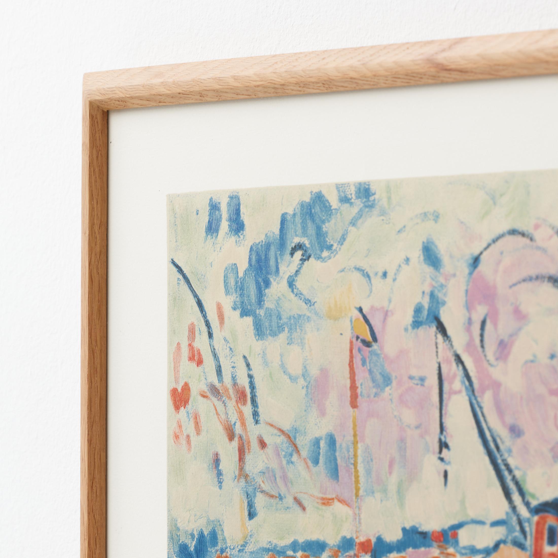 Vlaminck Framed 'Siene a Chatou' Color Lithography, circa 1972 For Sale 3