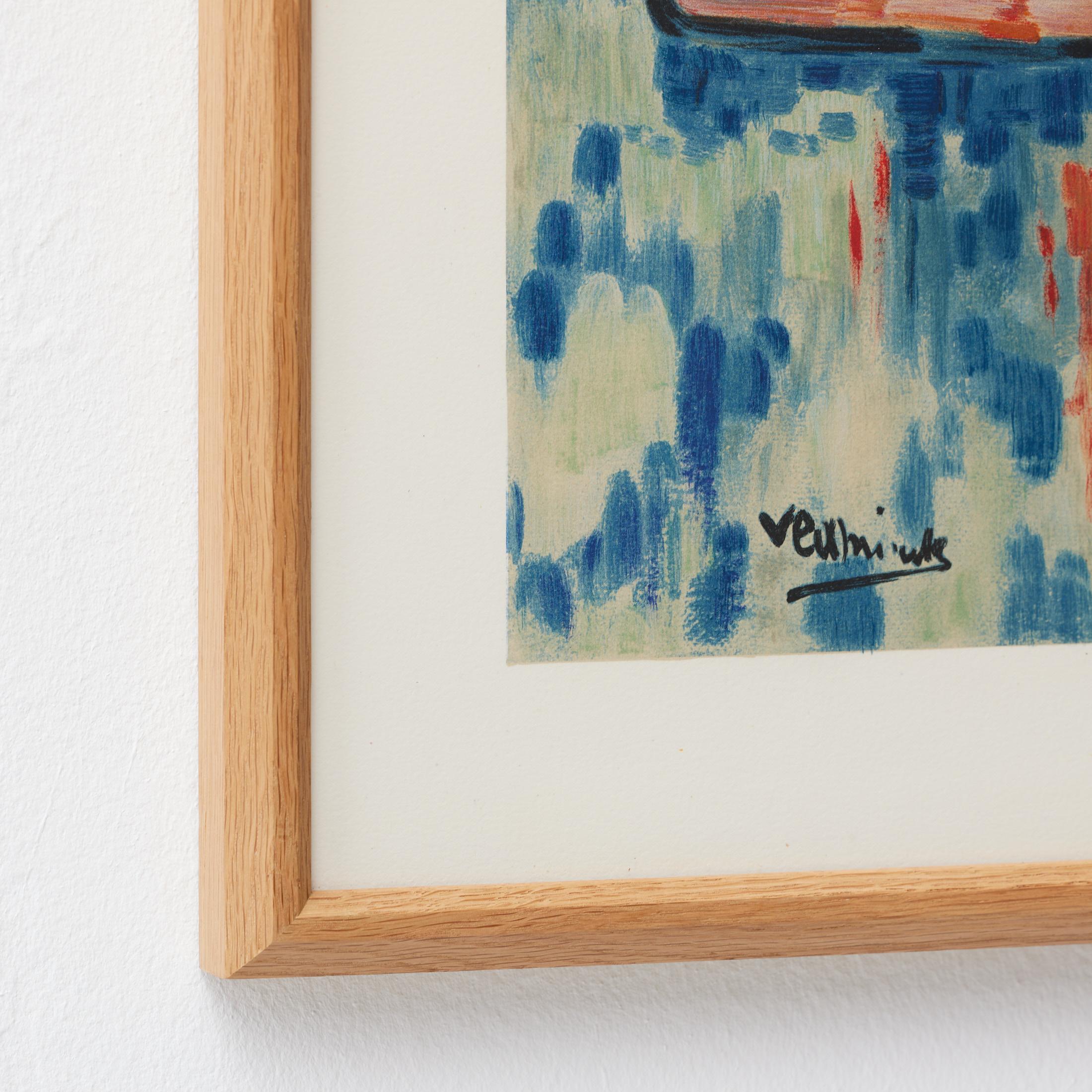 Vlaminck Framed 'Siene a Chatou' Color Lithography, circa 1972 For Sale 5