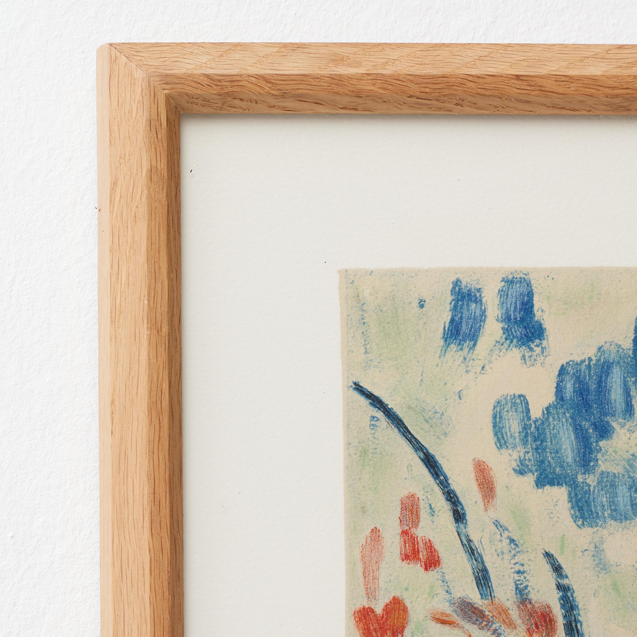 Vlaminck Framed 'Siene a Chatou' Color Lithography, circa 1972 In Good Condition For Sale In Barcelona, Barcelona