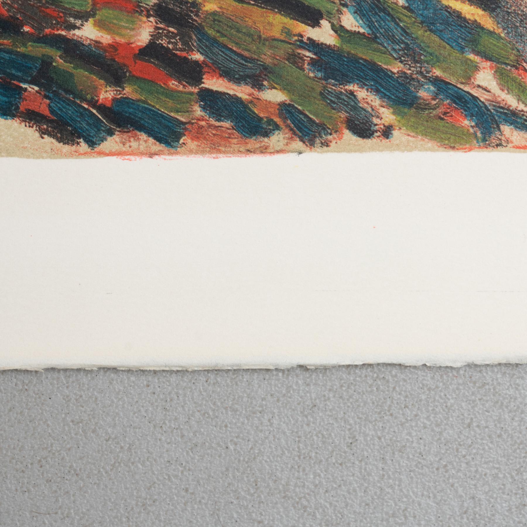 Litografia a colori di Vlamnick con cornice 