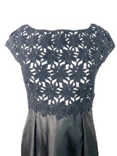 Valentino Little Black Crochet Mini Dress Size 42/ 8