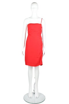 VALENTINO — Silk Jacquard V-Monogram Cocktail Dress, c.1995–2002