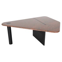 "Vlieger" or "Kite" Table in Red Granite by Louk Straver for Castelijn