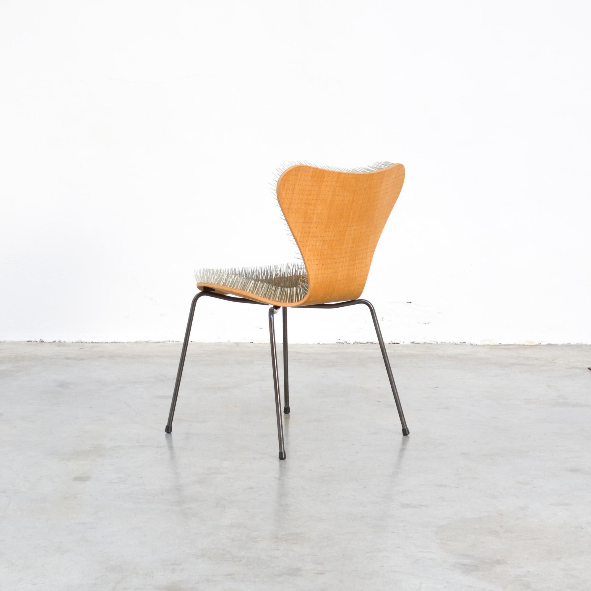 Vlinder .01, AJ Series 7 Chair, by Lennart Van Uffelen In Good Condition For Sale In Vlimmeren, BE