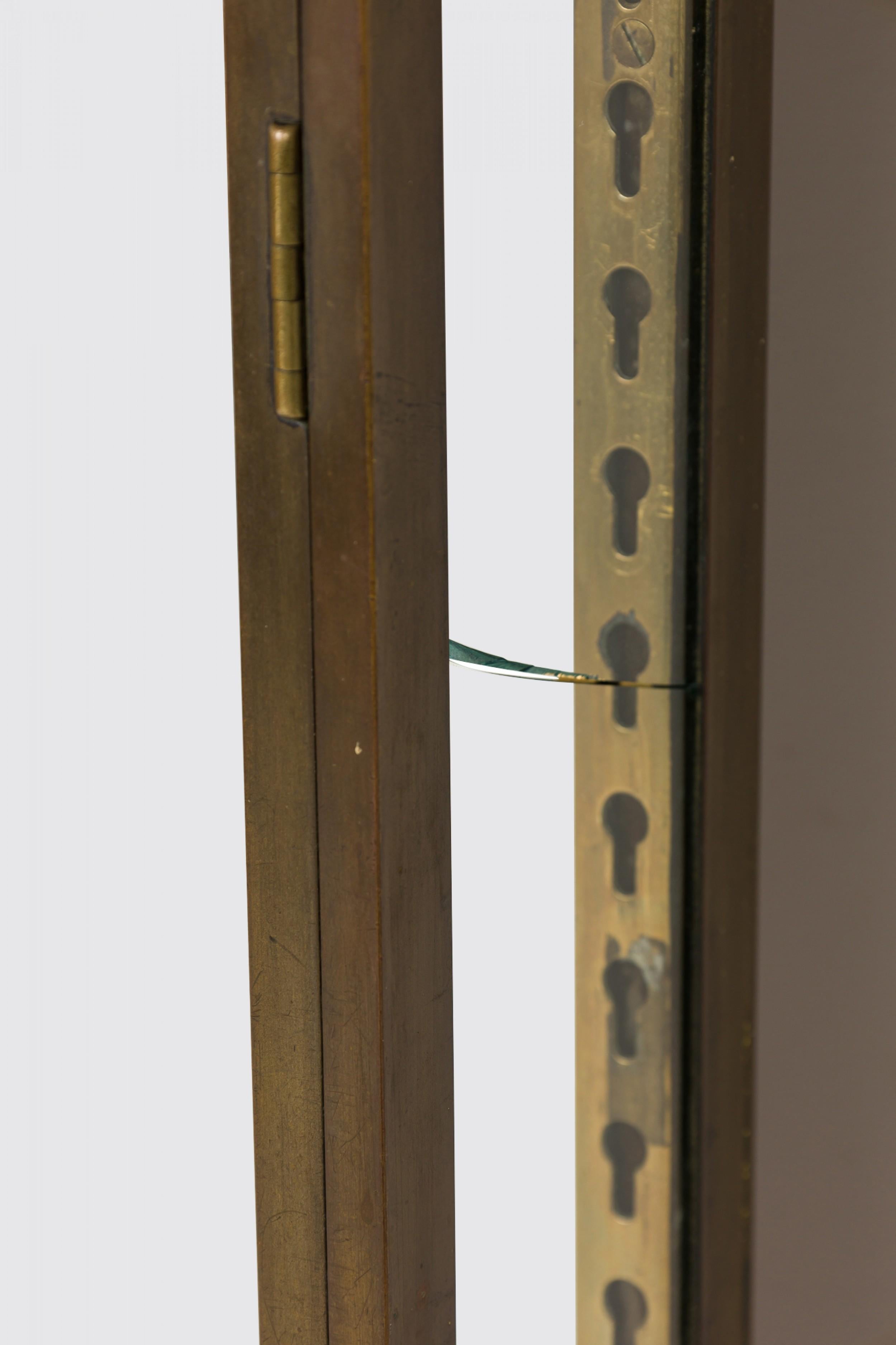 V.N. Siegel French Victorian Bronze & Glass Wall Mount Vitrine In Good Condition In Queens, NY