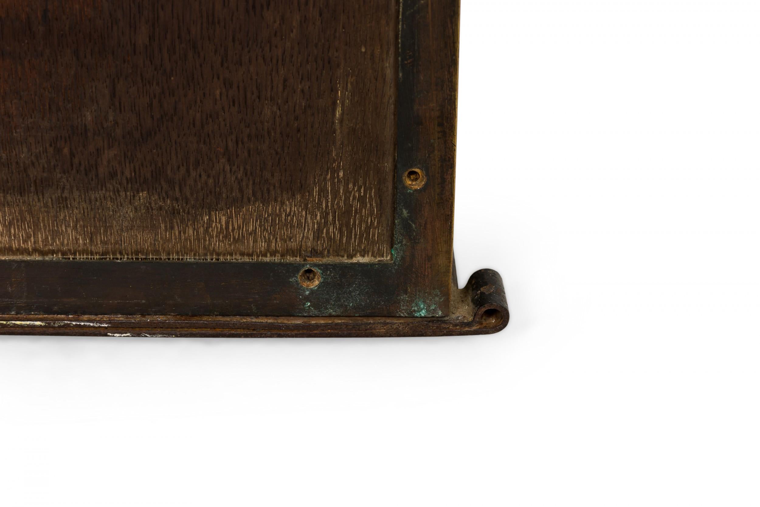 V.N. Siegel French Victorian Bronze & Glass Wall Mount Vitrine 3