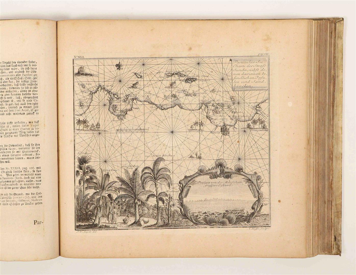 XVIIIe siècle Atlas VOC de l'Afrique et des Indes orientales par J.W. Heydt, Homann Heirs, 1744 en vente