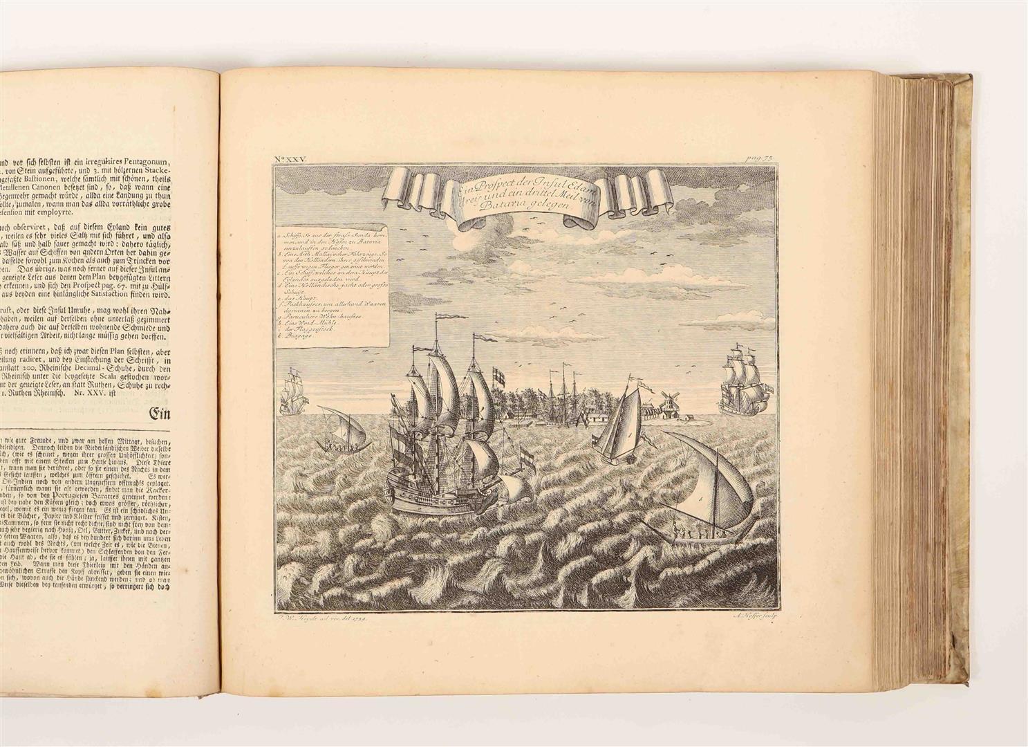Papier Atlas VOC de l'Afrique et des Indes orientales par J.W. Heydt, Homann Heirs, 1744 en vente