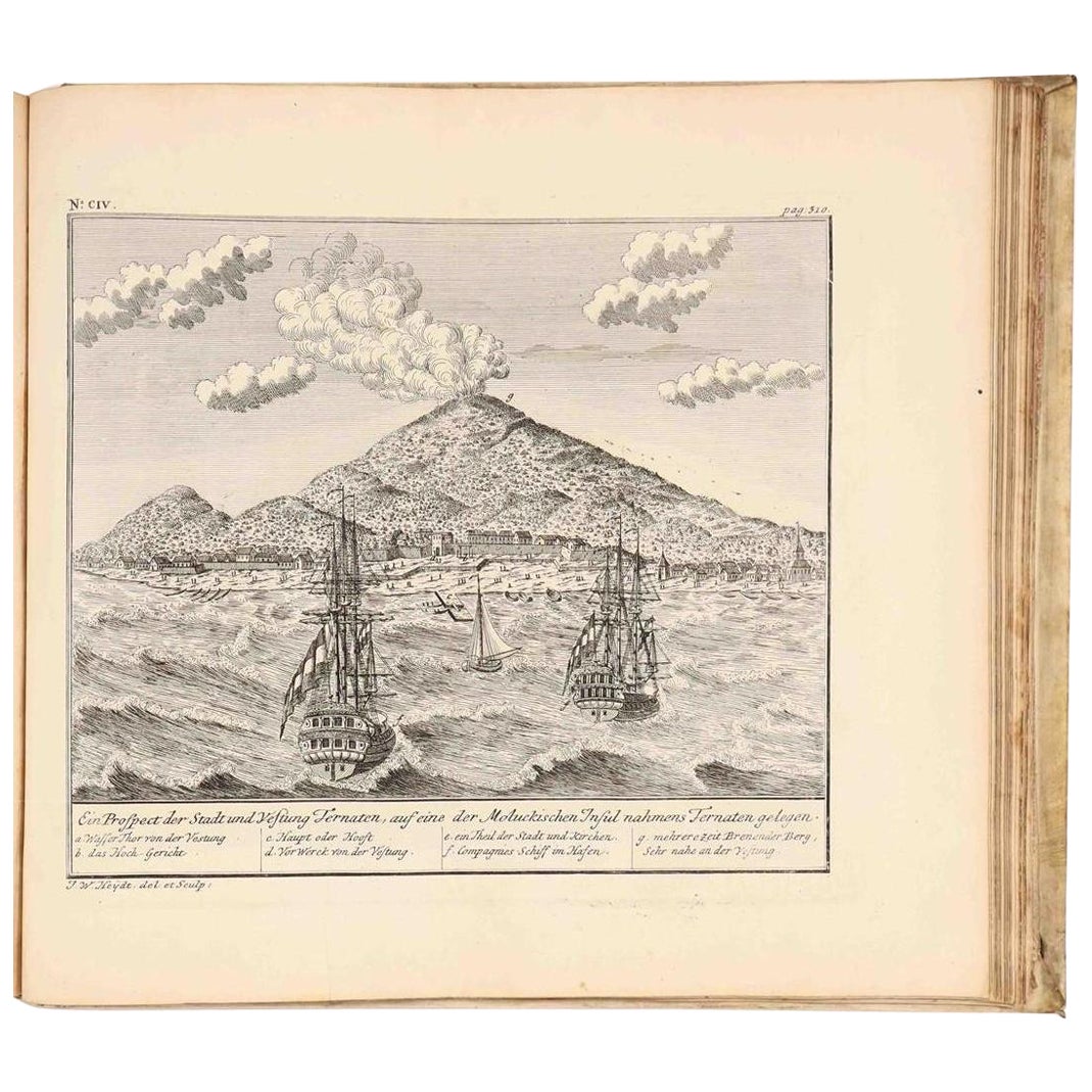 Atlas VOC de l'Afrique et des Indes orientales par J.W. Heydt, Homann Heirs, 1744