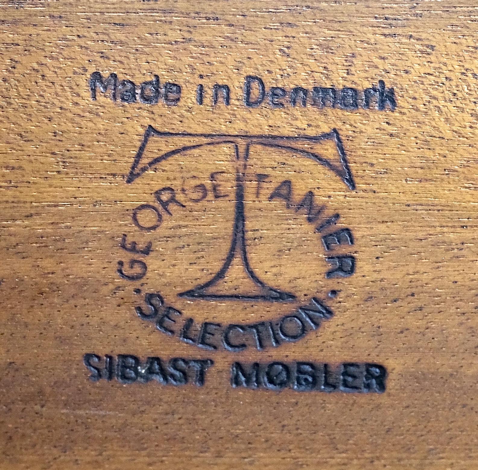 Vodder Sibast, credenza danese di metà secolo in teak a 8 cassetti.