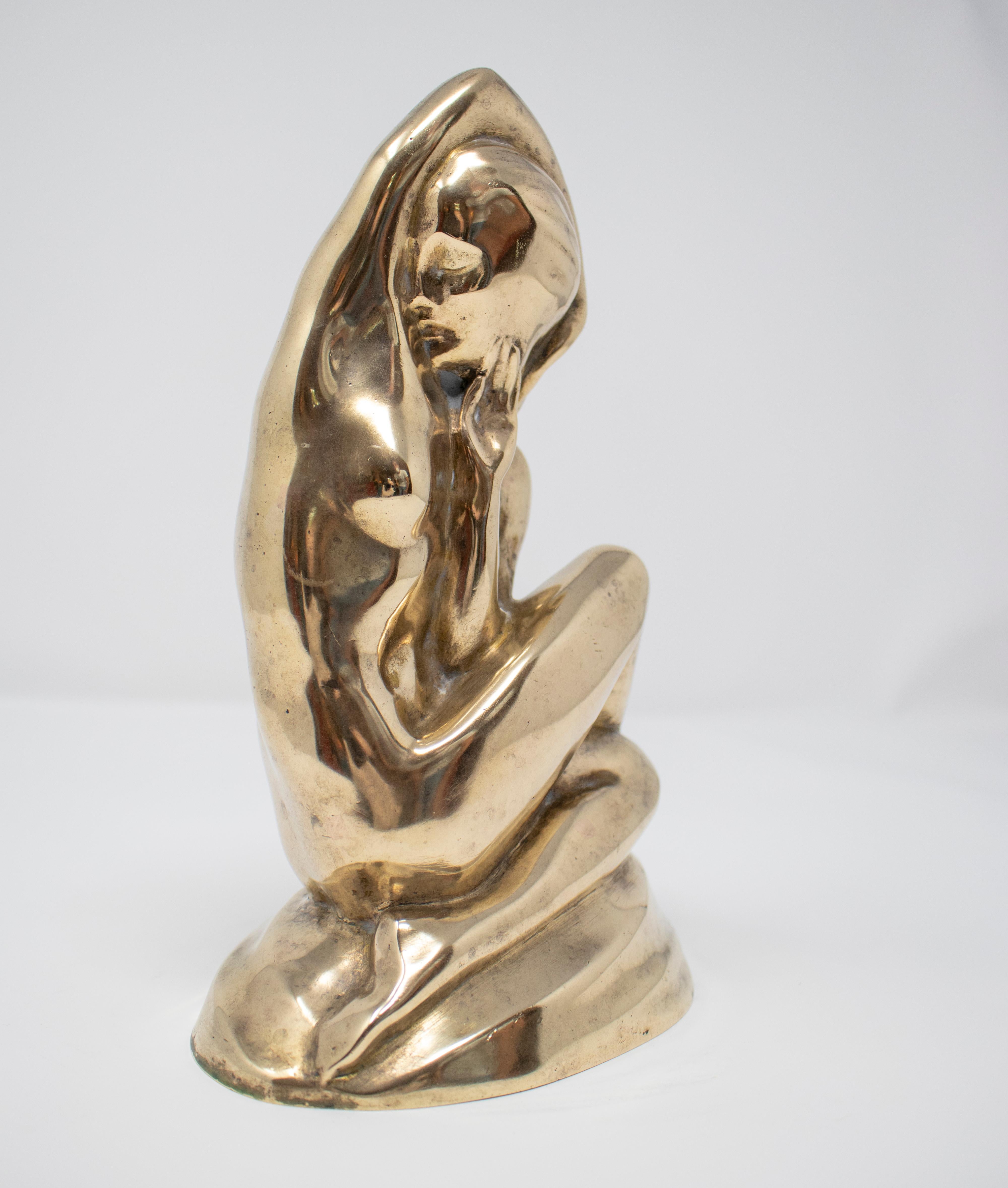Vodi Colcertaldo Signed Female Art Deco Bronze Figure Sculpture 3