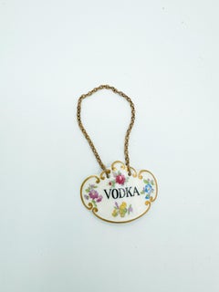 Etichetta per bottiglia di liquore Vodka antica dipinta a mano in Cina ossea di Hammersley