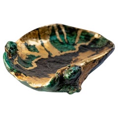 Voglia Di Mare Verdigris & Gold Centerpiece Bowl