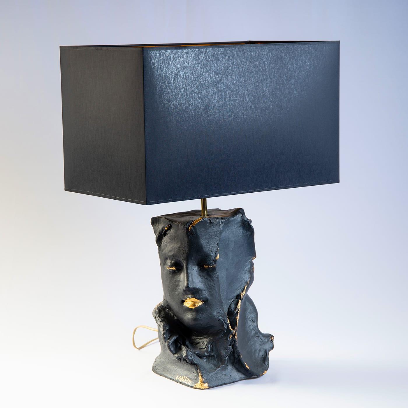 Hand-Crafted Voglia Di Volare Black & Gold Table Lamp