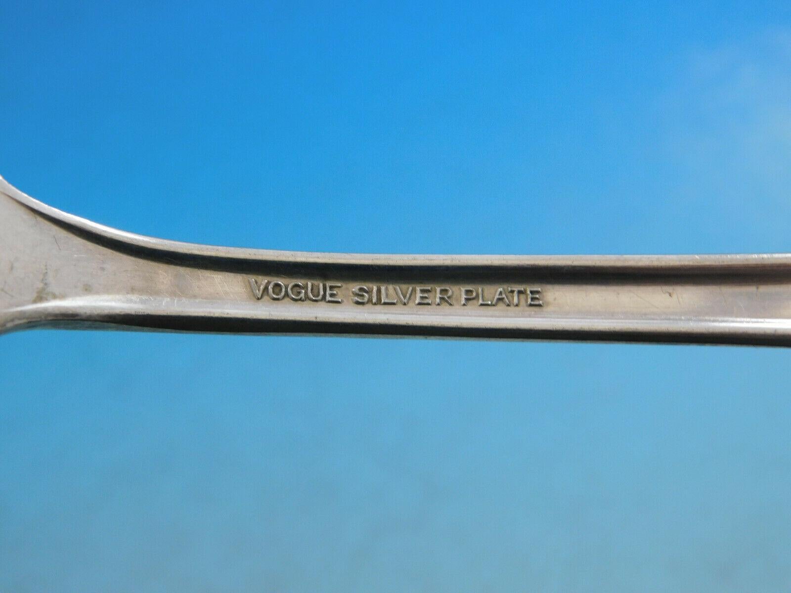 Vogue by International Juego de Cubiertos de Plata para 8 Servicio de Cena de 50 Piezas Chapado en plata en venta