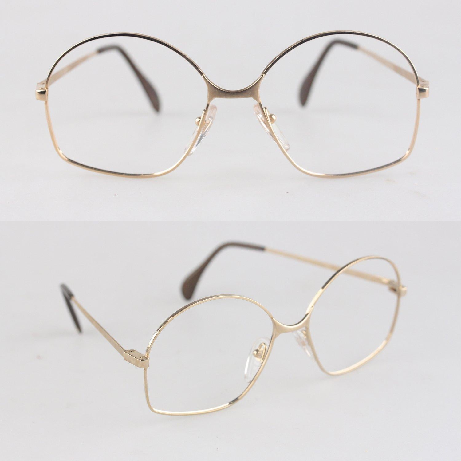 Gray Vogue D'Or by Bausch & Lomb 1/20 10K GF Gold Mint Eyeglasses Mod 516