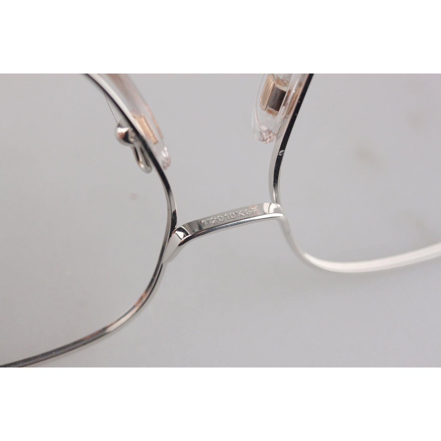 Vogue D'Or by Bausch & Lomb 1/20 10K GF White-Gold Mint Eyeglasses 520 1