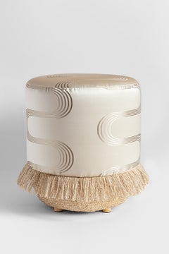 Vague Weiß, Contemporary Pouf Hocker von Vito Nesta