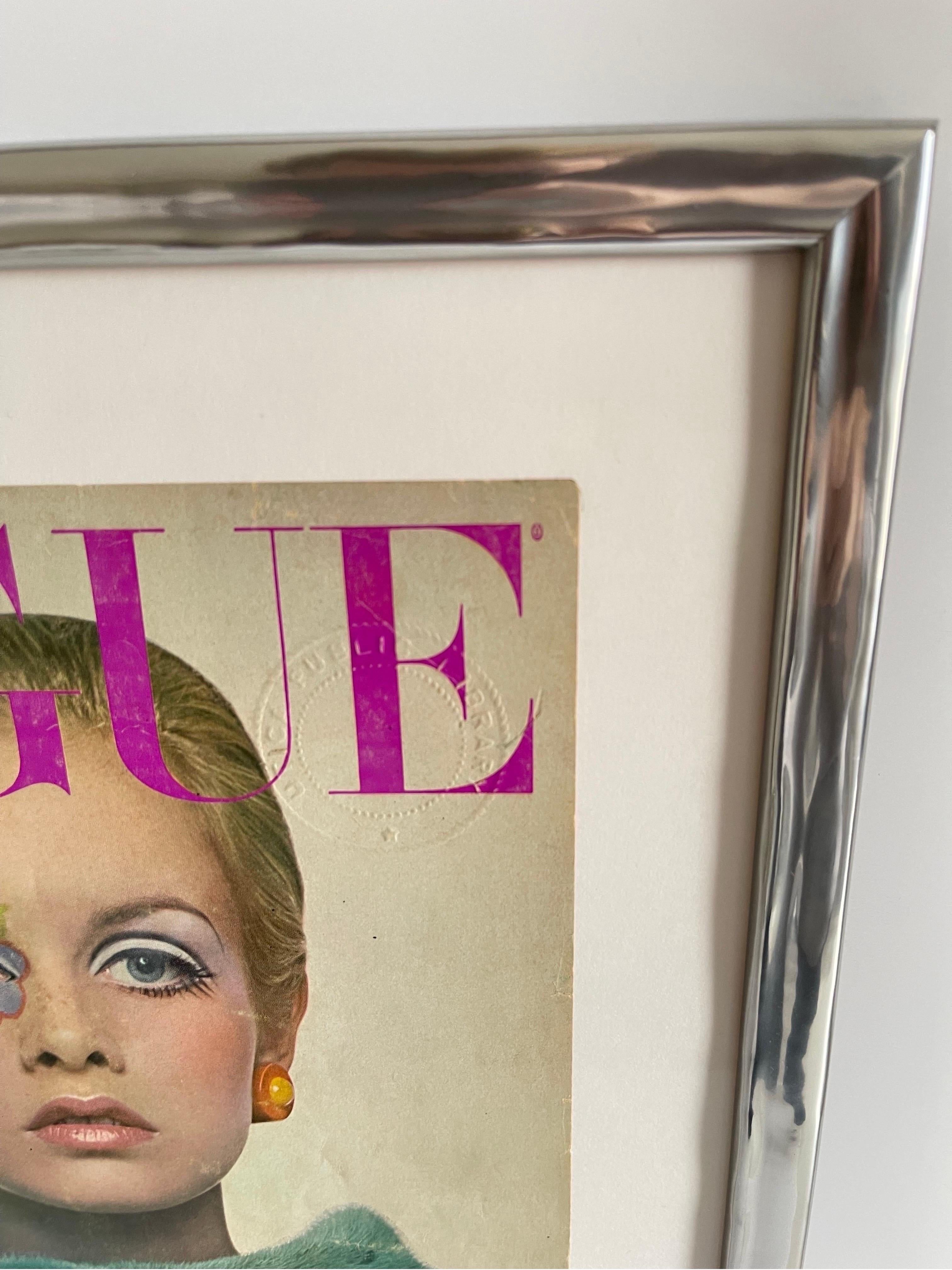 Mid-20th Century Vogue July 1967 Twiggy Cover Signed by Richard Avedon