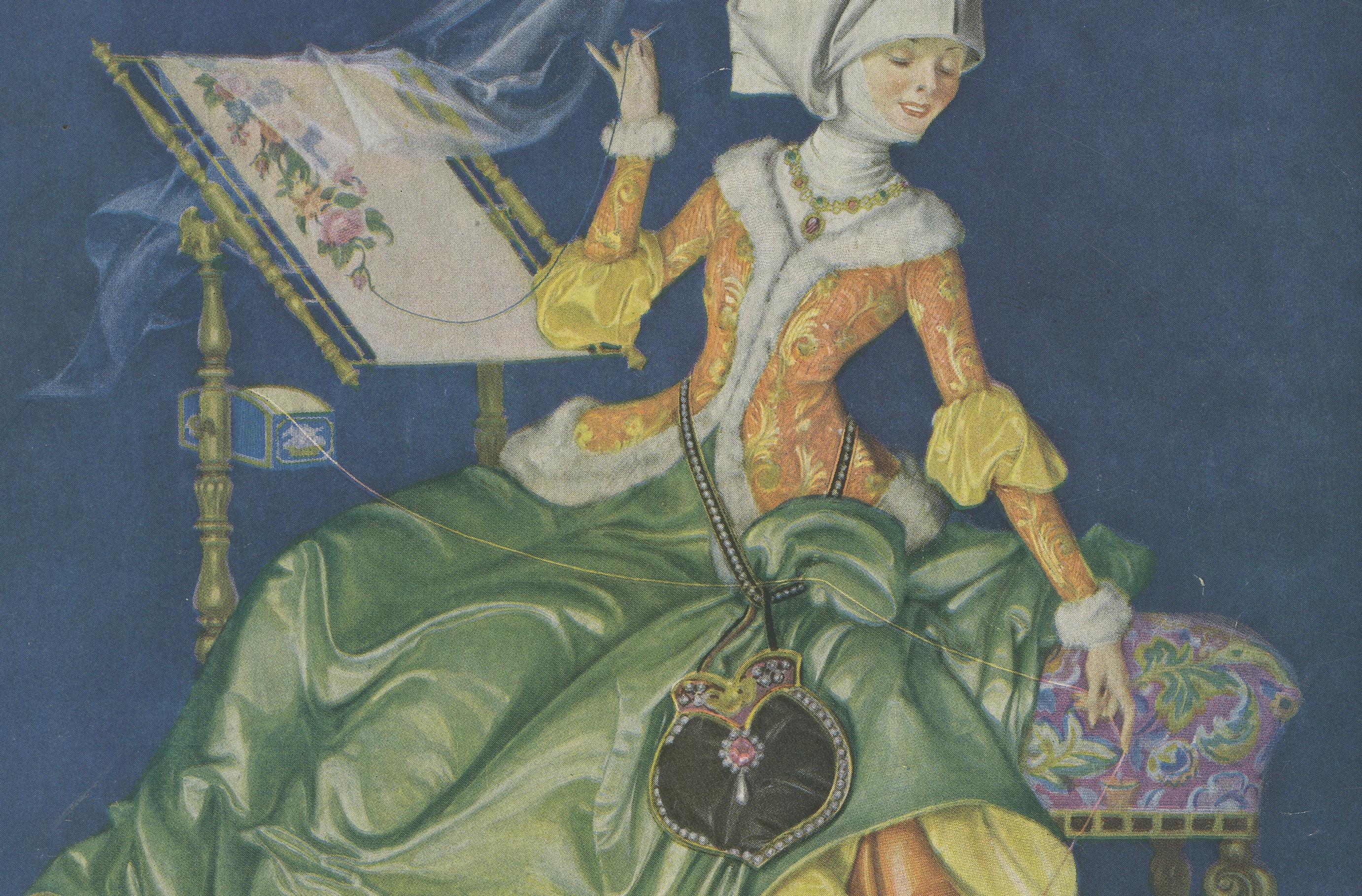 Titelseite der Zeitschrift Vogue - 1. März 1917 - Illustration von Frank X. Leyendecker (amerikanisch) im Angebot