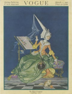Vogue Magazine Cover – March 1, 1917 – Illustration by Frank X. Leyendecker