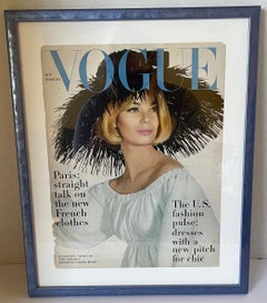 Copertina incorniciata della rivista Vogue marzo 1963