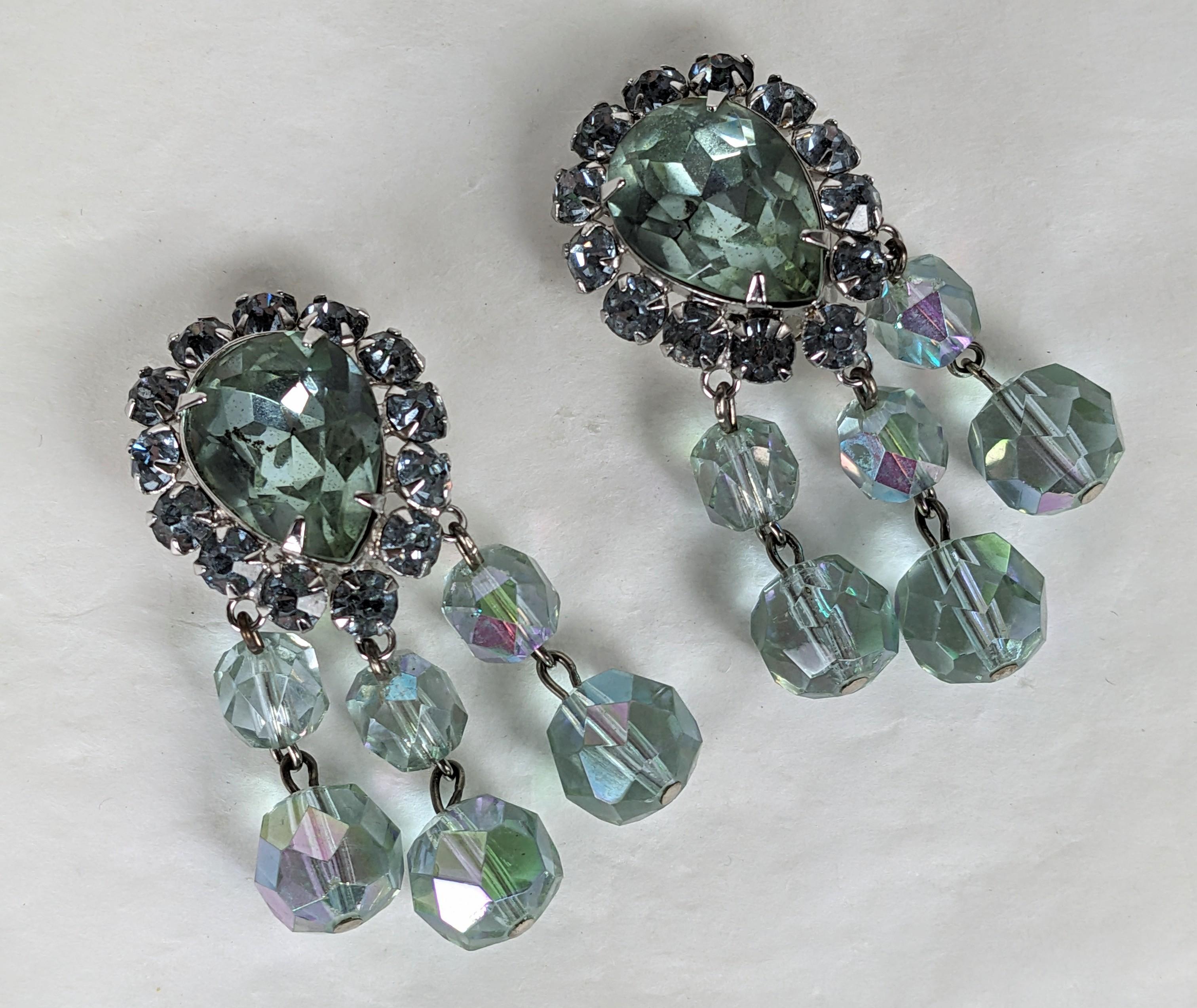 Artisan Vogue Pale Lilac Aurora Bead Earrings For Sale
