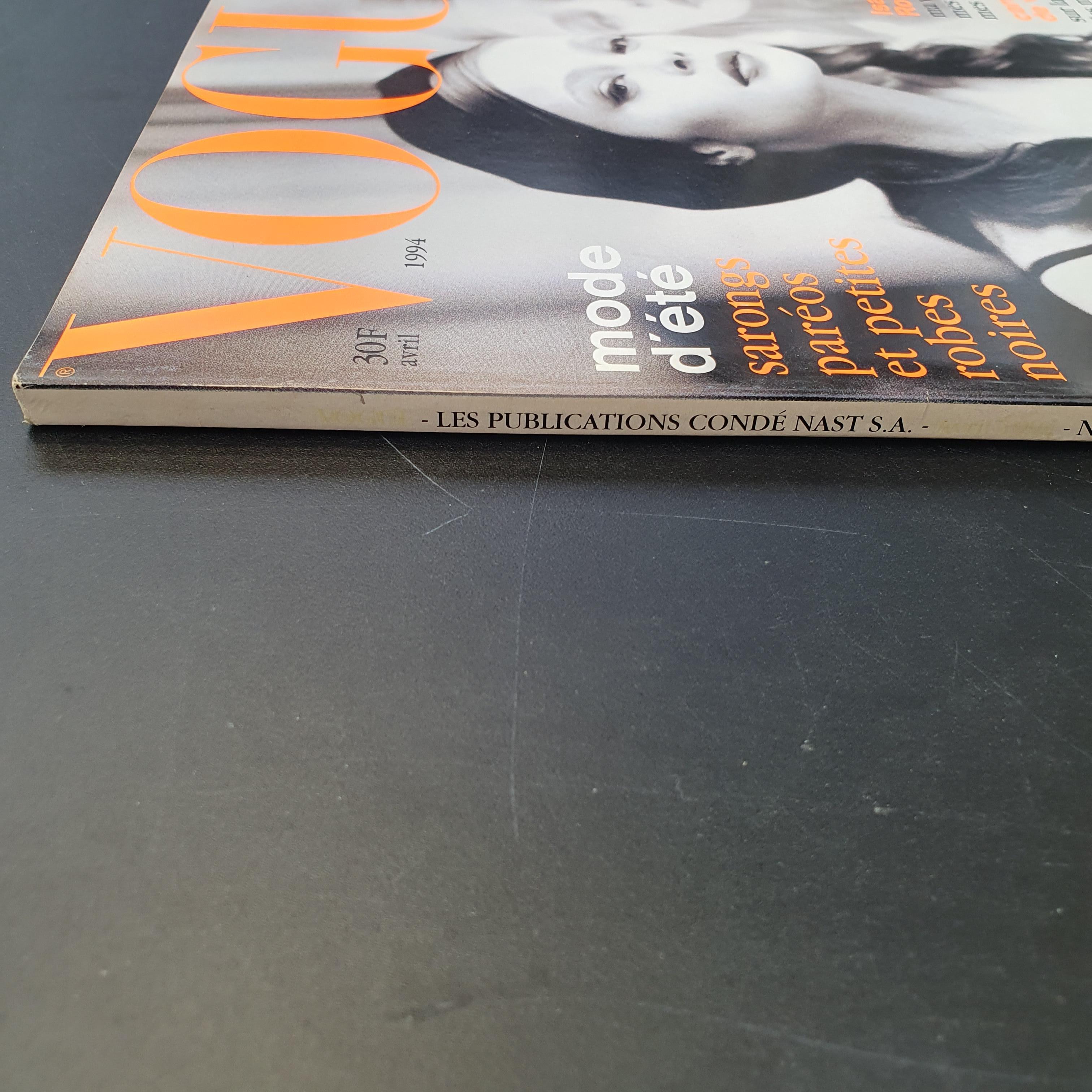 Vogue Paris magazine avril 1994 en vente 2