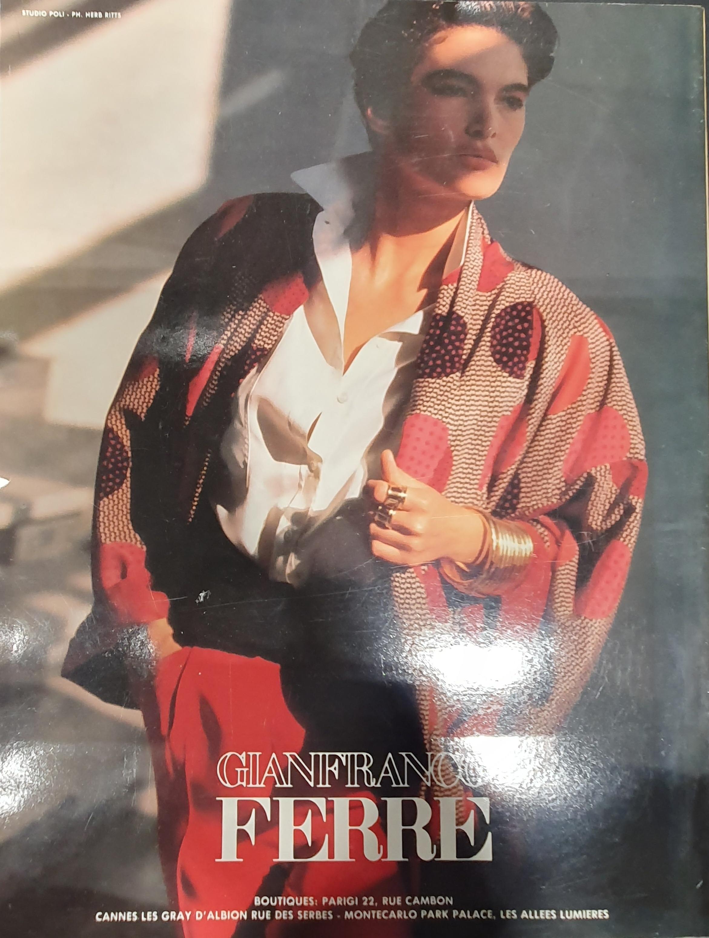 Vogue Paris magazine février 1986 État moyen - En vente à Brønshøj, DK
