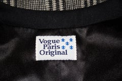 Vogue Paris Original Black and White Wool Jacket