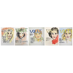 Vogue, Set of Watercolors on Archival Paper