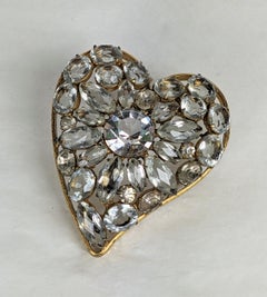 Vogue Sterling Vermeil Retro-Kristallherz aus Kristall