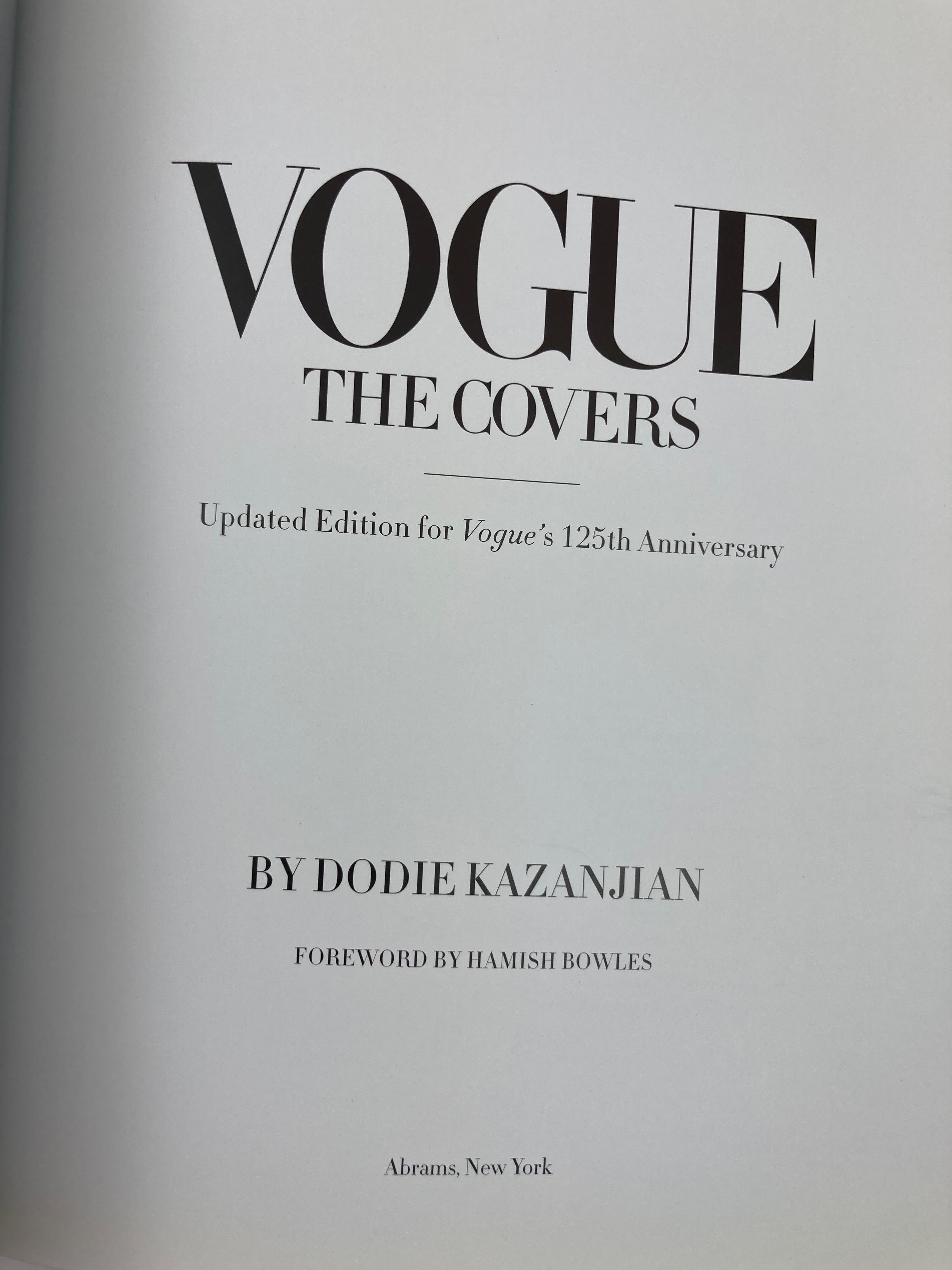 Vogue The Covers Hardcover Coffee Table Book (en anglais) en vente 4