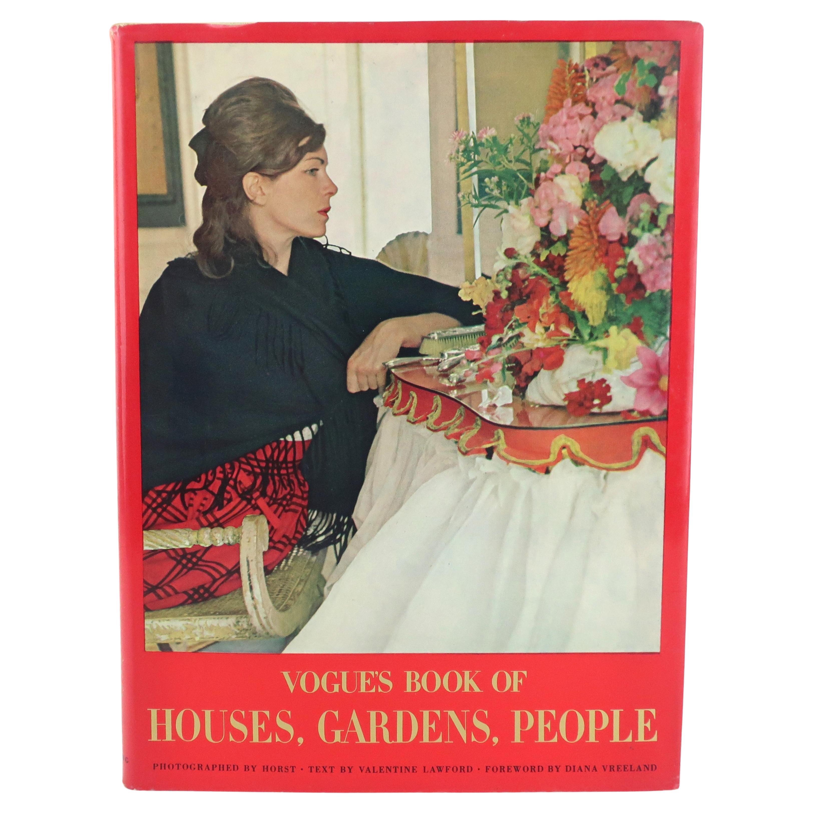 Vogue's Book of Houses, Gardens, People With Photography by Horst, 1968 For Sale