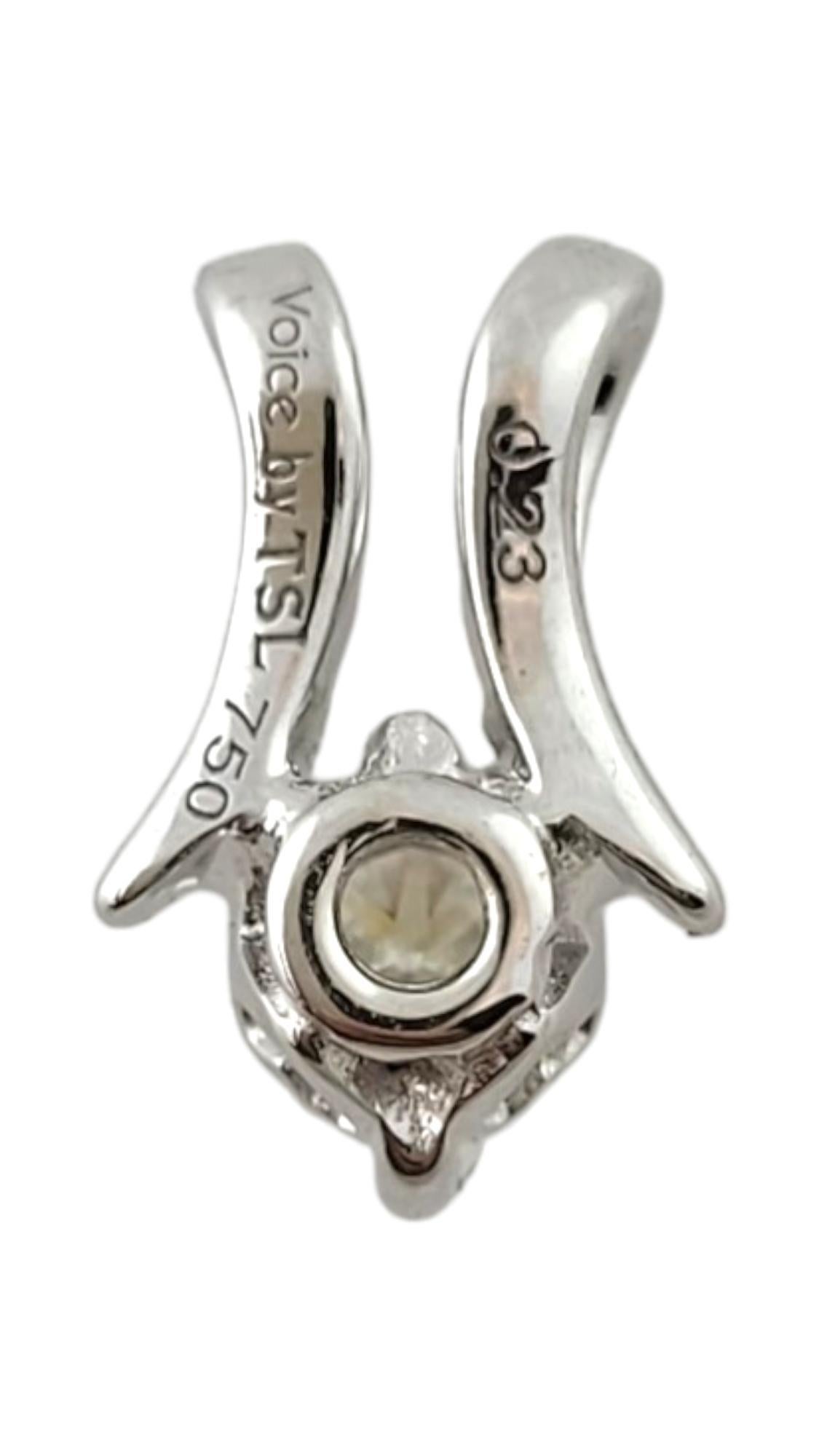 Ciondolo con diamante in oro bianco 18 carati Voice by TSL #17778 In condizioni buone in vendita a Washington Depot, CT