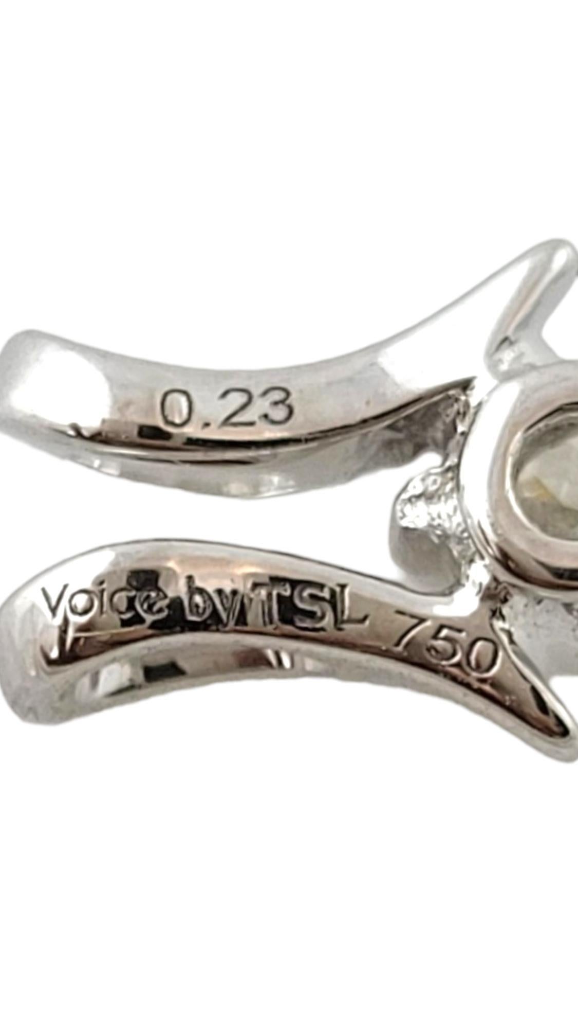 Donna Ciondolo con diamante in oro bianco 18 carati Voice by TSL #17778 in vendita