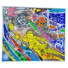Voices of a Generation: Solomon's Graffiti Muse Oil on Canvas 1982