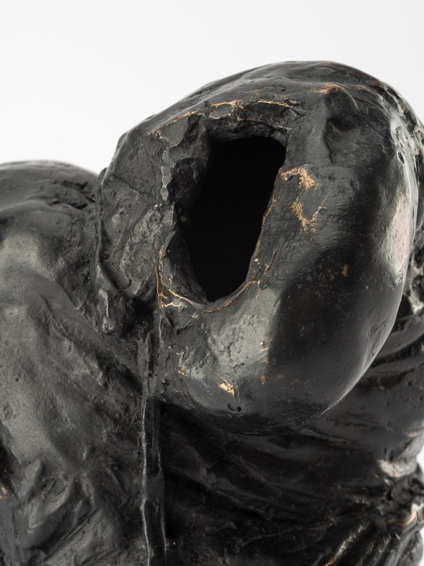 XXI secolo e contemporaneo Void, scultura contemporanea in bronzo fuso, patina nera in vendita